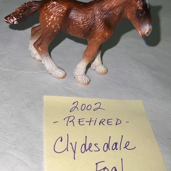 Schleich Brown Bay Clydesdale Foal 2002 retired - Picture 5 of 5